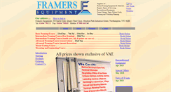Desktop Screenshot of framersequipment.co.uk